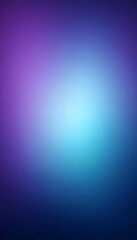 Fototapeta premium A digital abstract background with a bright white sun in a blue and purple sky with white specks, a gradient from light to dark, and a smooth, soft, and dreamy look.