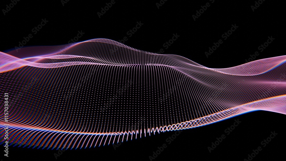 Poster Abstract Digital Wave of Light with Dotted Patterns
