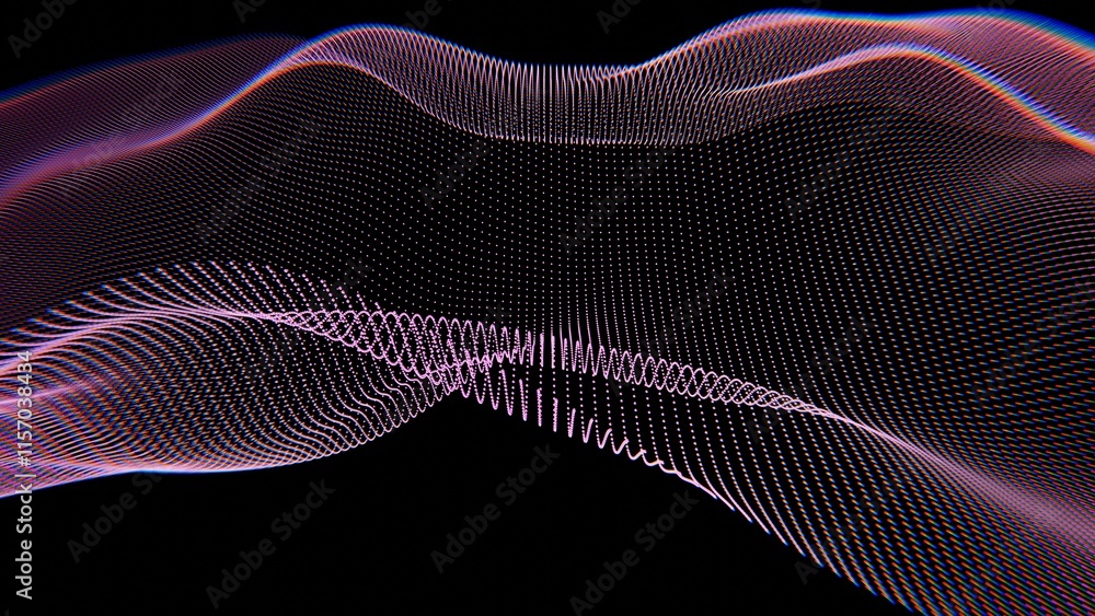 Poster Abstract Digital Wave of Light with Dotted Patterns