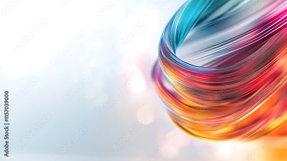 Poster dynamic colorful abstract swirl digital art modern design creative background vibrant viewpoint visu