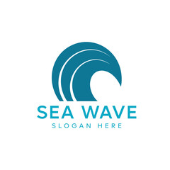 Wave logo vector