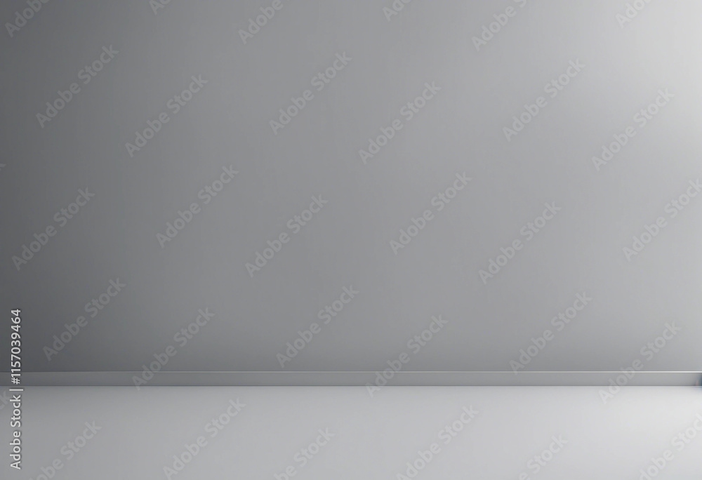 Aufkleber minimalistic abstract gentle light grey background for product presentation with light and shadow