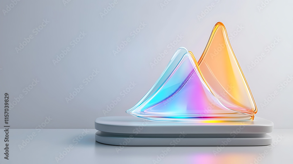 Poster dynamic light sculpture display modern gallery art installation minimalist space eye-level view cont