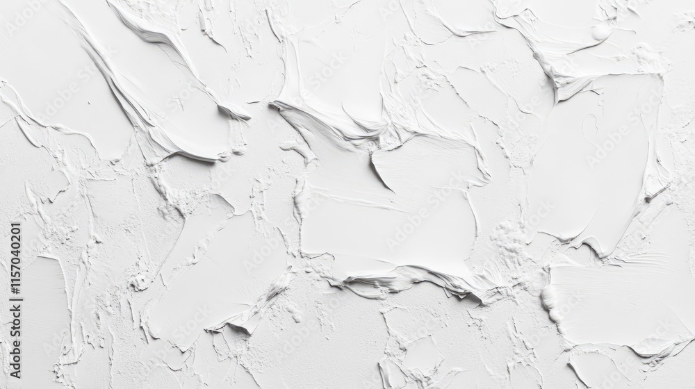 Poster Textured white cement wall background with abstract patterns for design and architectural concepts in high resolution.