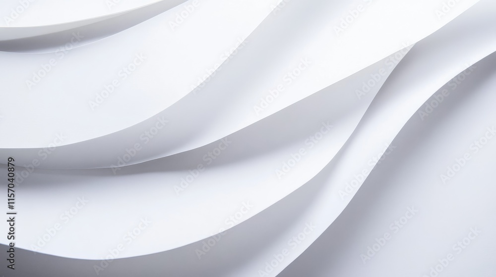 Poster elegant wavy white paper texture for design purposes showcasing simplicity and modern aesthetics in 