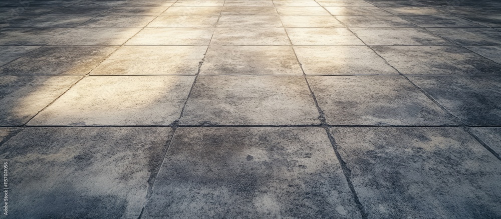 Poster textured weathered concrete floor surface with grunge imperfections suitable for artistic background