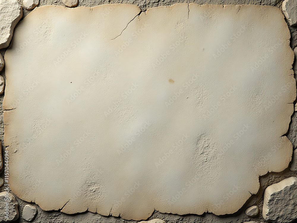 Poster Rustic Stone Wall Texture With Worn Grunge Finish Provides A Vintage Backdrop For Images And Text In Copy Space. 00001