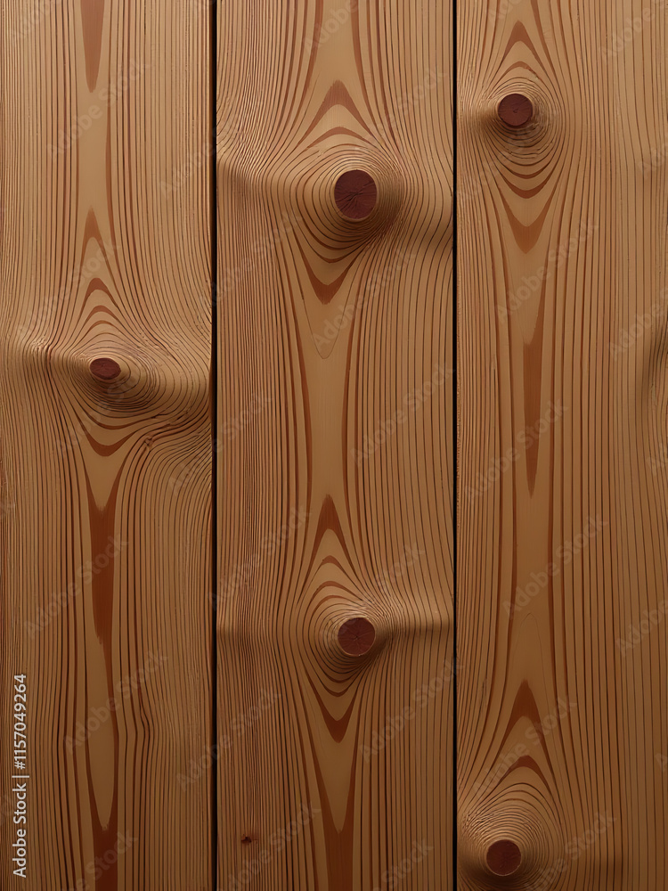Poster Rich Wood Grain Texture With Visible Knots Creates A Warm And Authentic Background For Various Design Applications. 00001