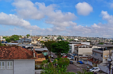 Panoramic view of the Cordovil neighborhood in Rio de Janeiro, Brazil