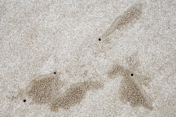 Sandy beach image at Hua Hin District, Prachuap Khiri Khan Province, Thailand for background.
