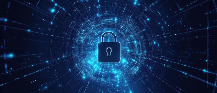 Encrypted data flow in a secure server environment, cybersecurity theme