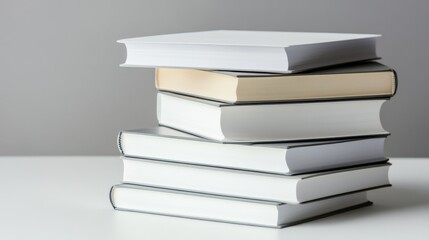 Stack of blank books for writing or journaling.
