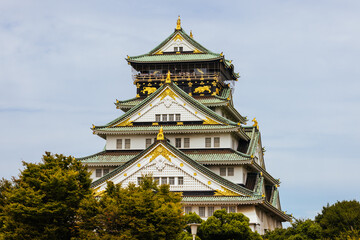 Historic Osaka Castle in Japan