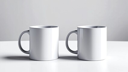 Obraz premium Mug Mock-Up - Two Mugs