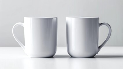 Obraz premium Mug Mock-Up - Two Mugs