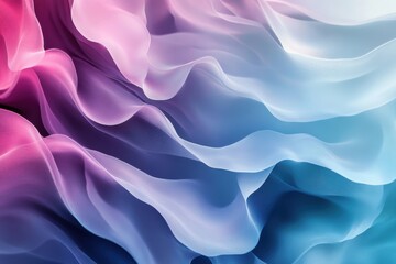 Obraz premium Multi-layered textures and smooth gradient flows in vibrant tones