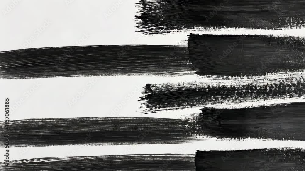 Poster abstract artistic design with bold brush strokes and dynamic texture elements