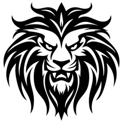 Obraz premium Lion Head Silhouette, Lion Logo