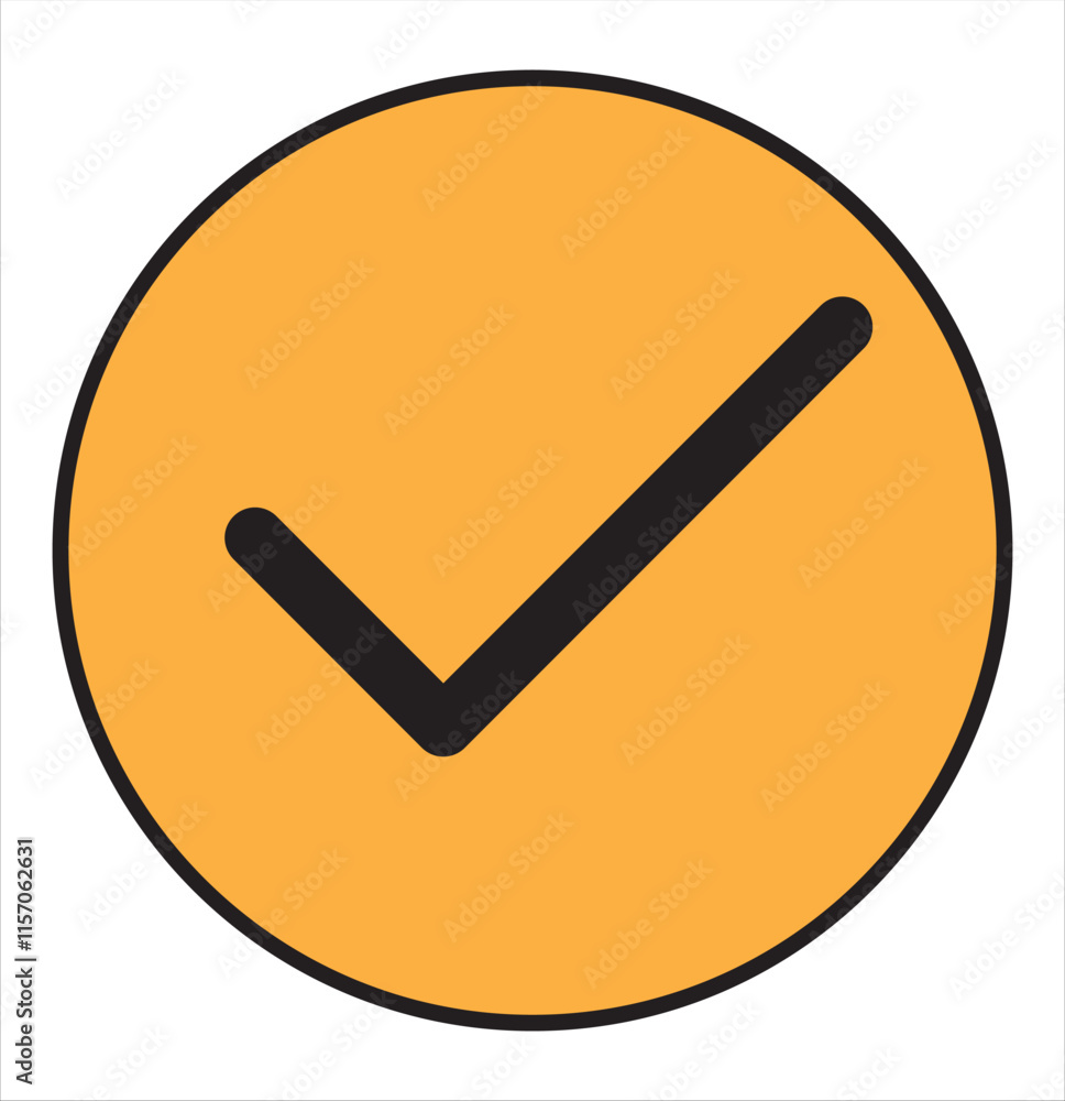 Poster check mark icon.more colorful check mark vector set. checked checkbox sign. approved symbol. tick ma