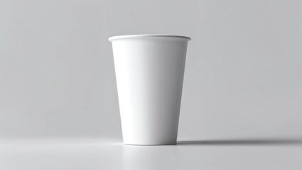 White ice cream paper cup mock-up