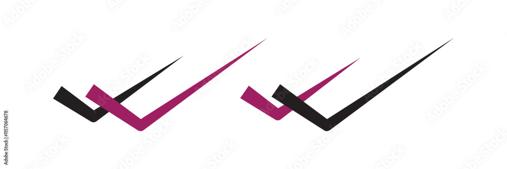 Poster verified check mark tick. approved check mark icon. verified badge in blue. approve check mark tick.