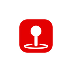 map location pin icon, simple flat style, illustration, logo sign symbol pictogram template, for ui or ux isolated on white for mobile app, editable