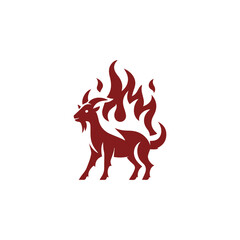 Fire goat logo
