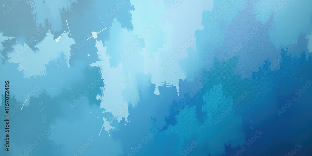 Poster soft hues blend seamlessly in a serene blue backdrop, perfect for artistic expressions or as a tranq