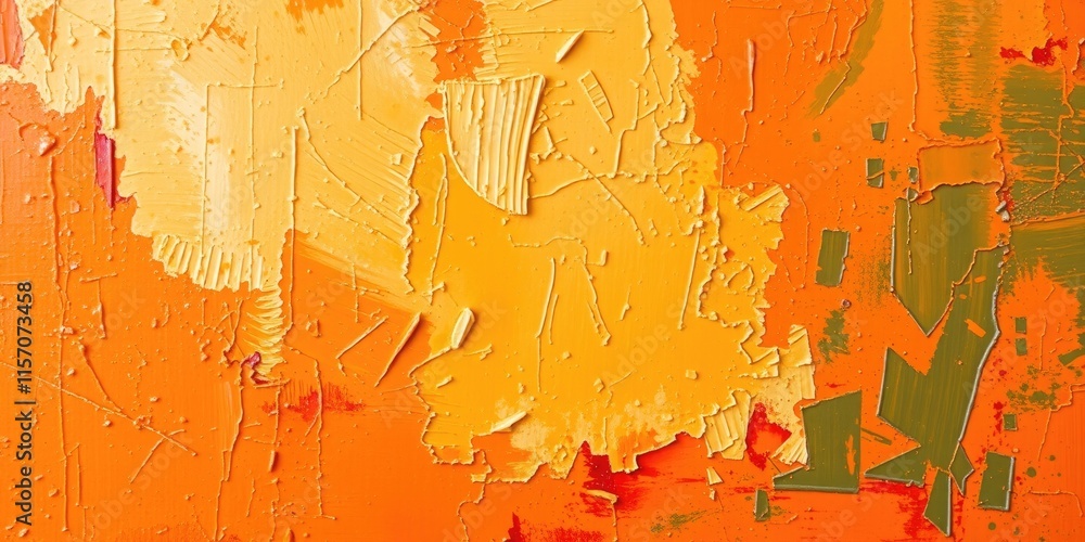 Aufkleber a captivating blend of orange and yellow textured layers creates an energizing backdrop, evoking war