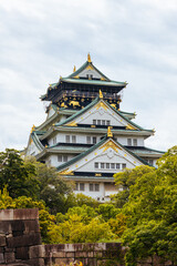 Fototapeta premium Historic Osaka Castle in Japan