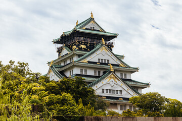 Historic Osaka Castle in Japan