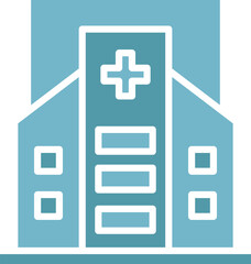 Obraz premium Hospital Building Icon Illustration 