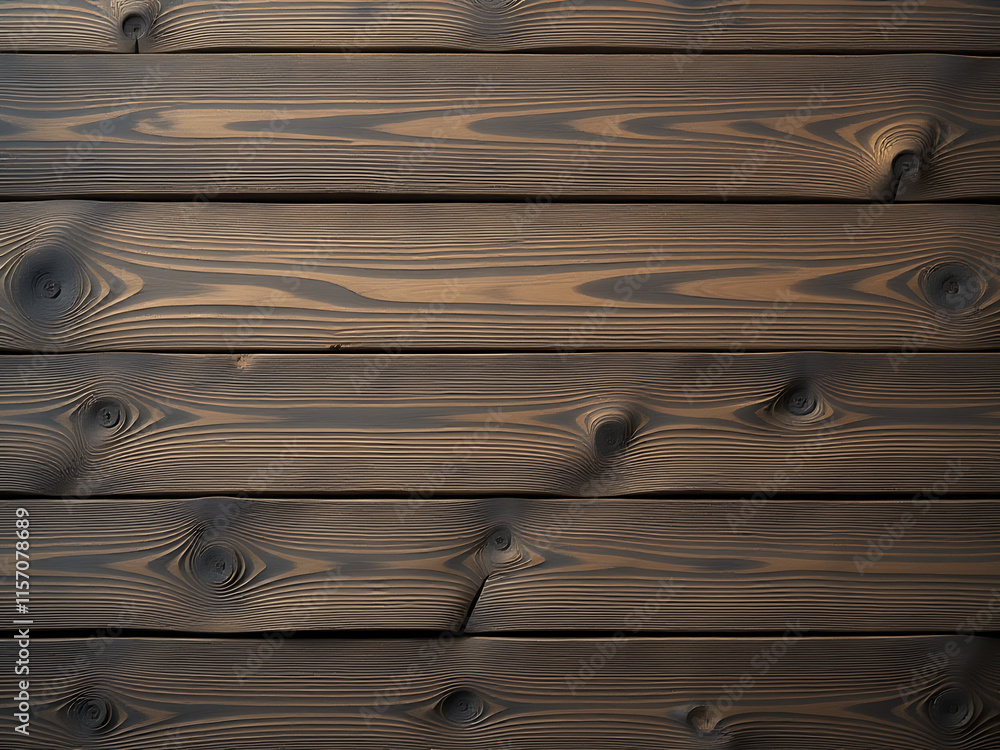 Poster old wooden texture features deep rich grain with visible knots set against a muted background. 00001