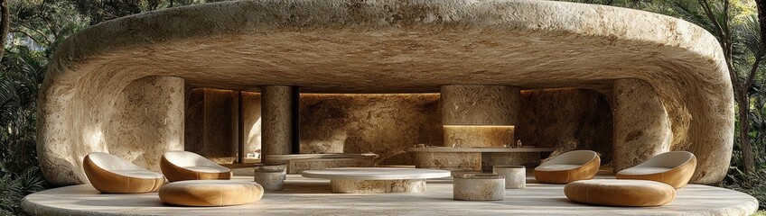 Minimalist Japandi Home Interior Design: Modern Living Room with Bold Orange, White, and Terra Cotta Accents