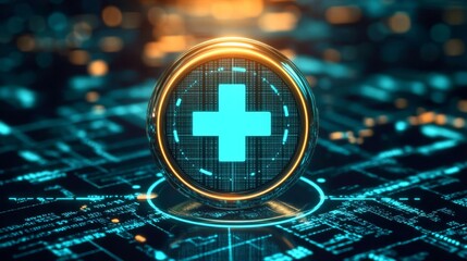 Safety first concept. Work safety compliance, digital "Safety First" with icons that symbolize work safety