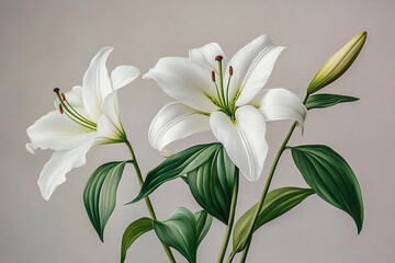 Naklejka premium Beautiful flowers close-up