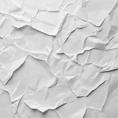 Obraz premium crumpled paper texture, crumpled paper texture, Abstract white crumpled and creased recycle paper texture background 