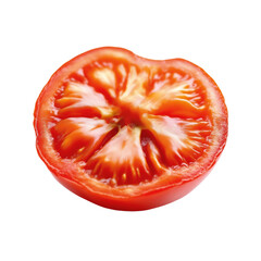 tomato slice isolated on white
