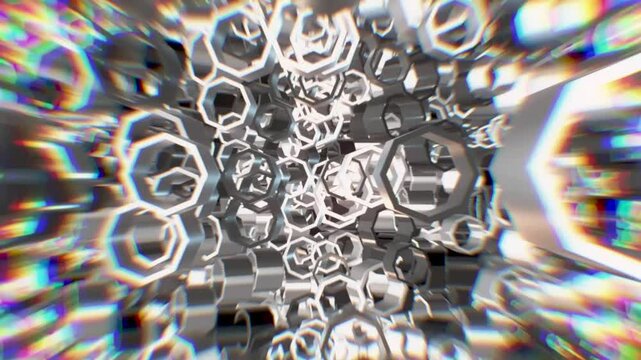Fantastic Rotating Abstract Geometric 3D Polygons.