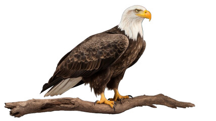 Obraz premium Collection of PNG. Bald Eagle, isolated on a transparency background.
