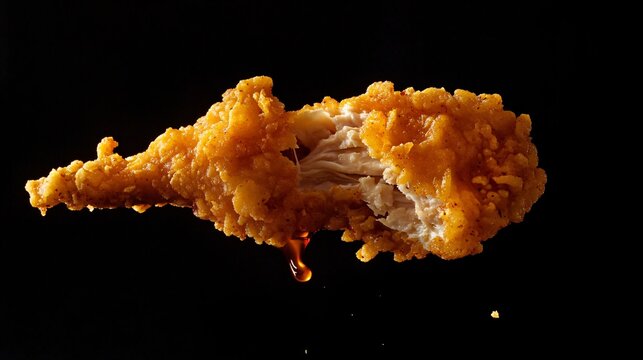 Juicy Perfection: A Close-Up of Tender Chicken Being Pulled Apart