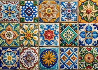 Vintage Ceramic Tile Portrait: Retro Decor & Design Inspiration