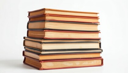 Fototapeta premium Vintage Book Stack: A Serene Still Life Composition