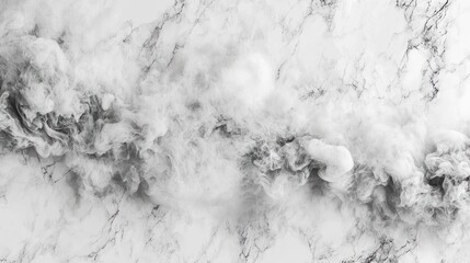 Abstract grayscale smoke on marble.
