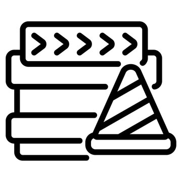 recommend clip art: Road barrier icon