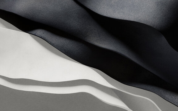 Wavy elements for futuristic abstract background - Powered by Adobe