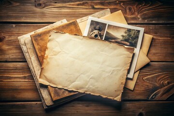 Vintage White Blank Paper Texture Background - Grunge Old Paper Stock Photo