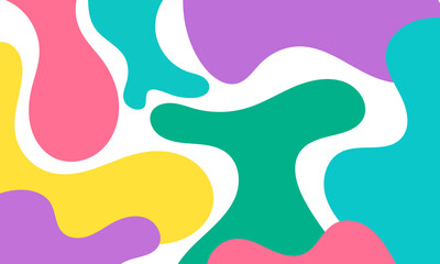 collection Colorful liquid and fluid background for summer,waves summer background.