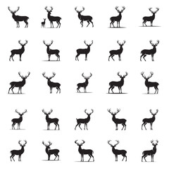 beer silhouette photo set