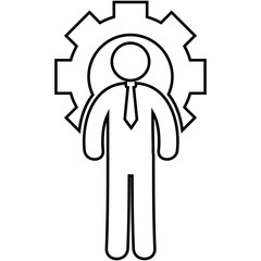 Account, specialist, consultant icon